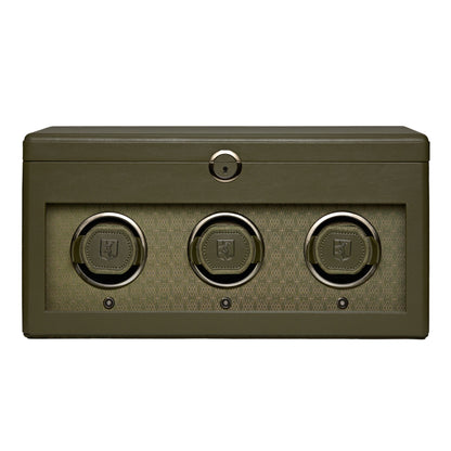Earth Triple Watch Winder - Olive
