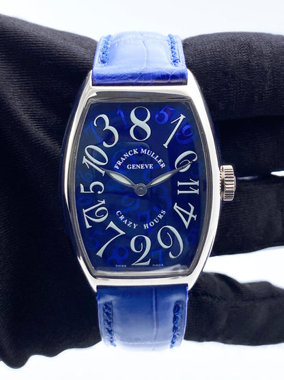 Franck Muller Crazy Hours 5850 CH Blue Dial Mens Watch