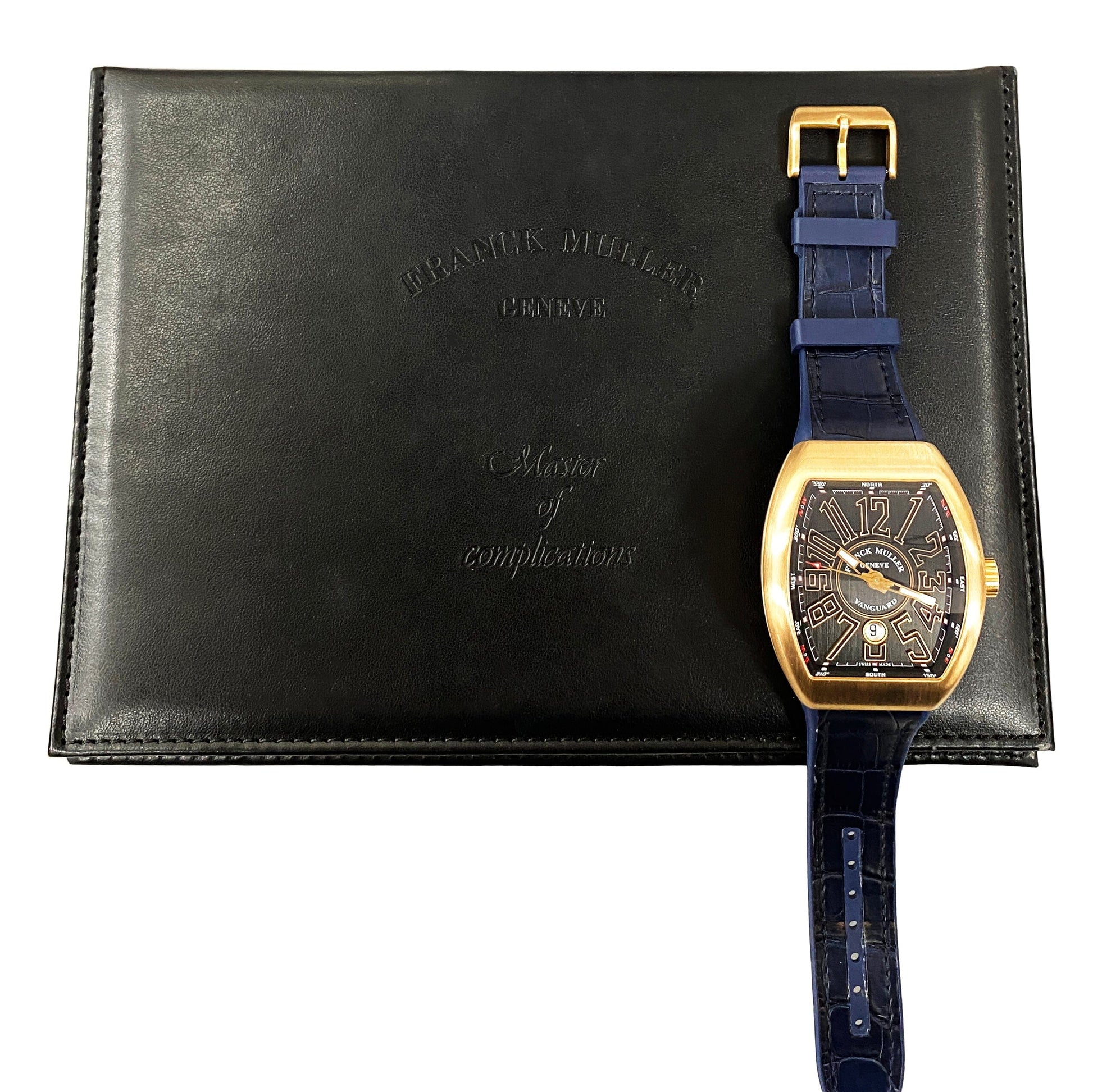 Franck Muller Vanguard V 45 SC DT Black Dial Mens Watch With Papers - Watches