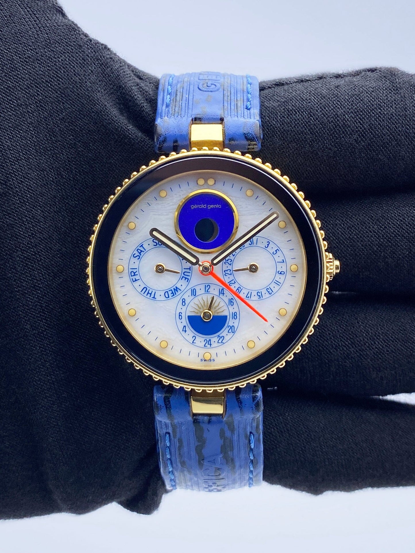 Gérald Genta Gefica G.2778.7 MOP Moon Phase Watch Papers - Watches