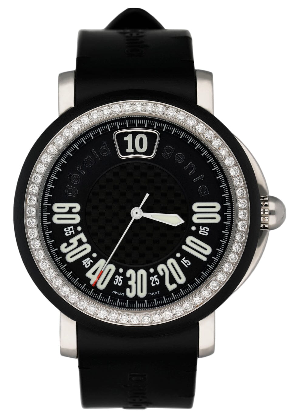 Gérald Genta Retro Sport RSP.X.10 Diamonds Dial Mens Watch Box Papers