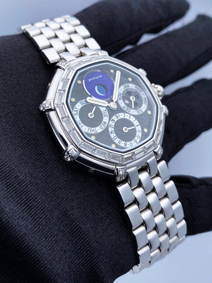Gérald Genta Success G3374.7 Perpetual Calendar 18K White Gold Watch - Watches