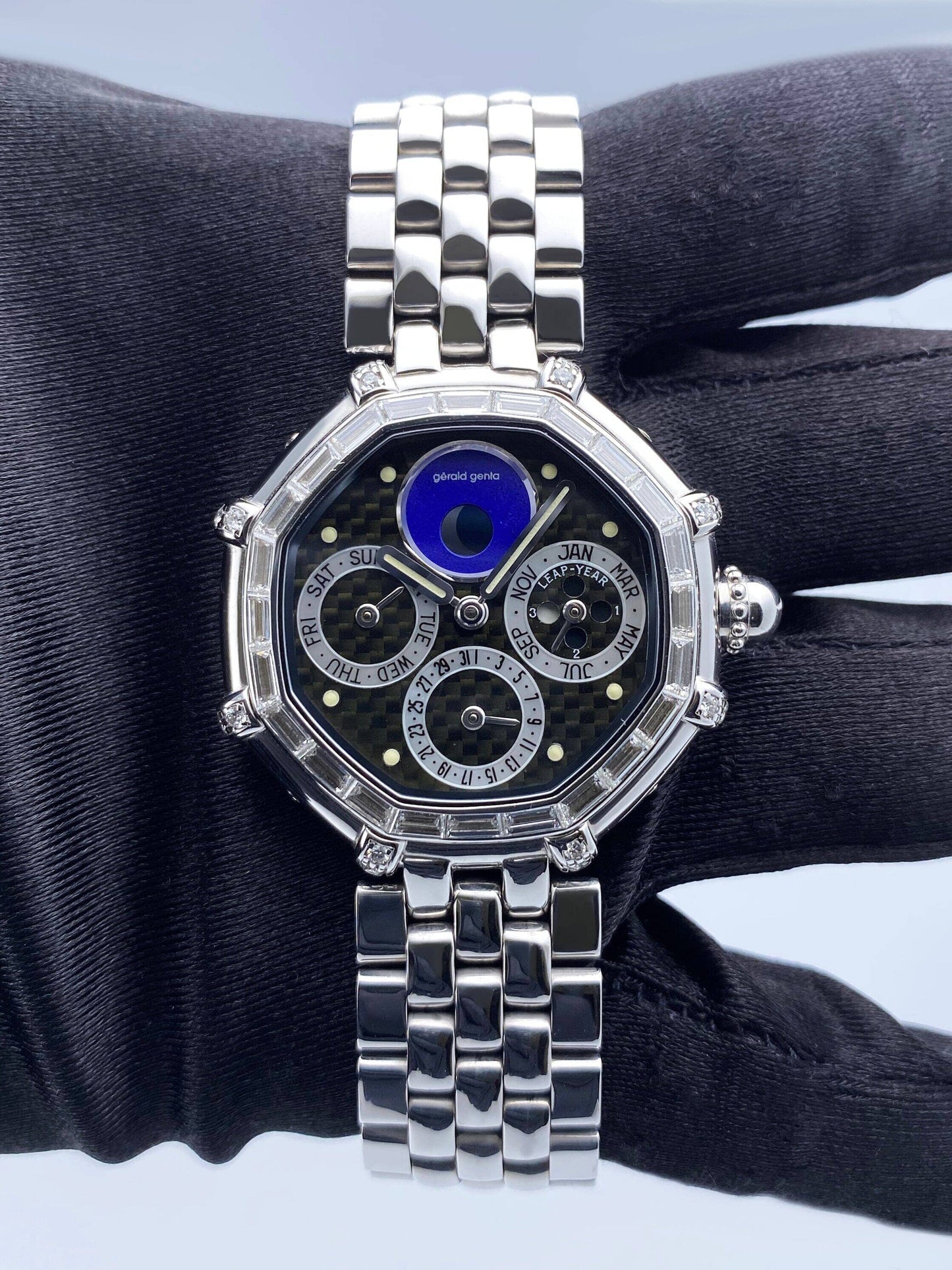 Gérald Genta Success G3374.7 Perpetual Calendar 18K White Gold Watch - Watches