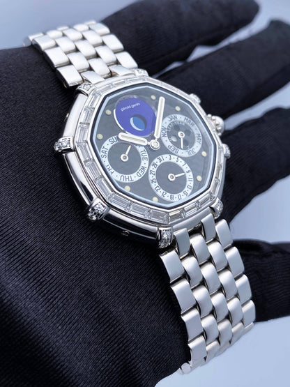 Gérald Genta Success G3374.7 Perpetual Calendar 18K White Gold Watch - Watches