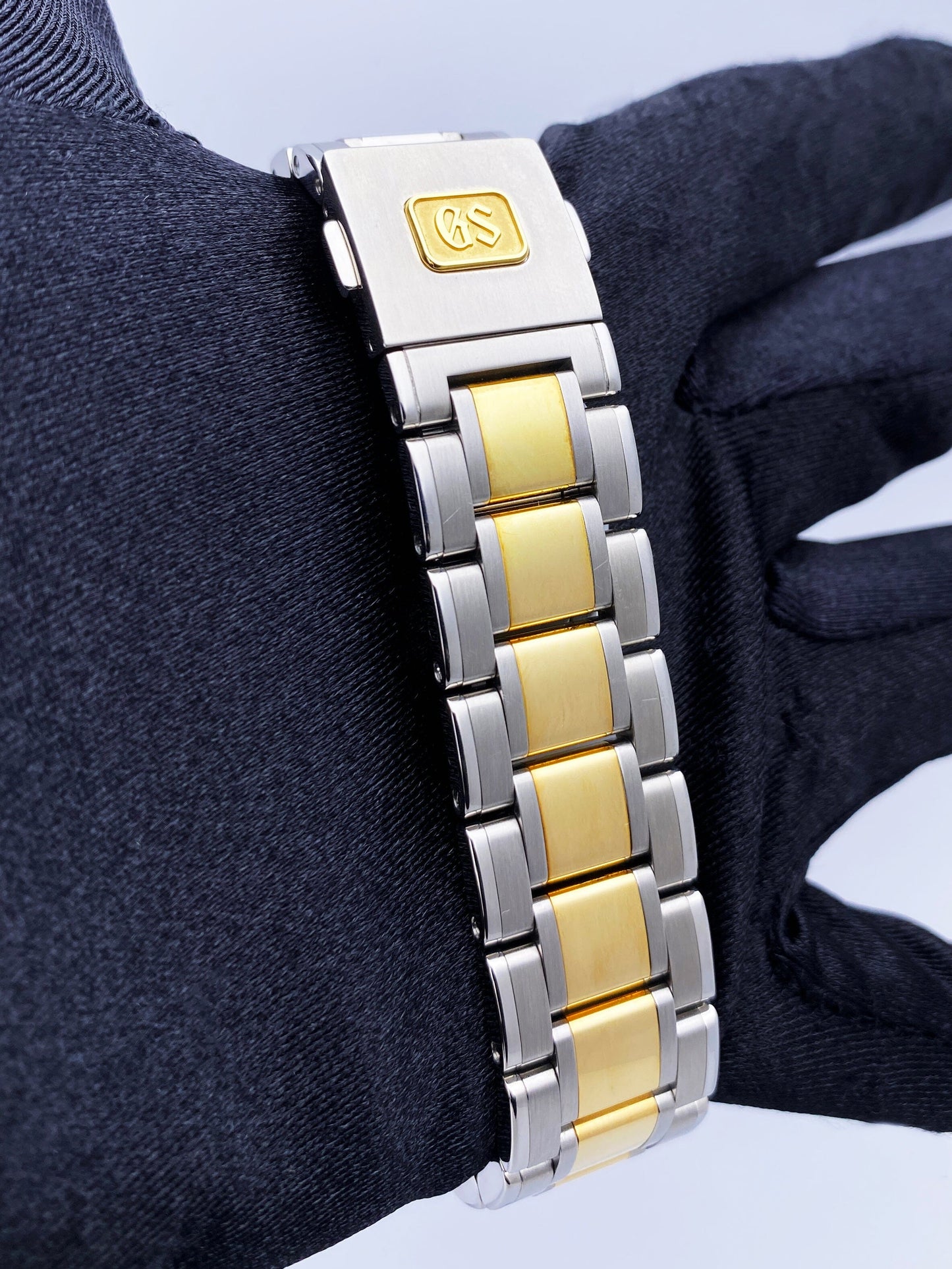 Grand Seiko Heritage SBGH252 White Dial Two Tone Mens Watch - Virtual