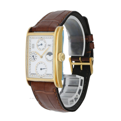 IWC Novecento IW3545 Yellow Gold Perpetual calendar Mens Watch - Wristwatch