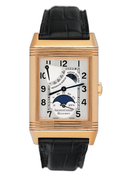 Jaeger LeCoultre Reverso 270.2.63 Sun Moon Rose Gold Mens Watch - Watches