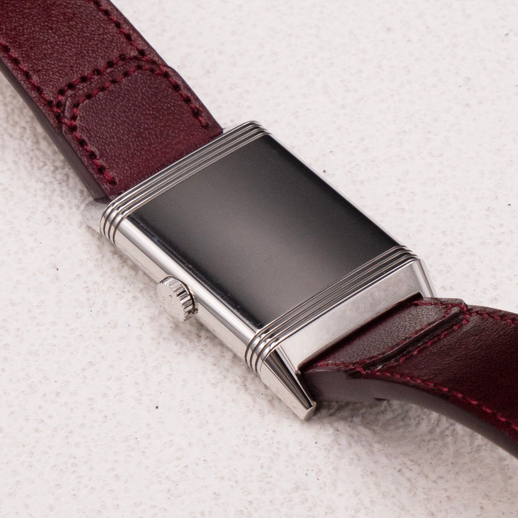 Jaeger-LeCoultre Reverso Tribute Q397846J Burgundy Dial Mens Watch