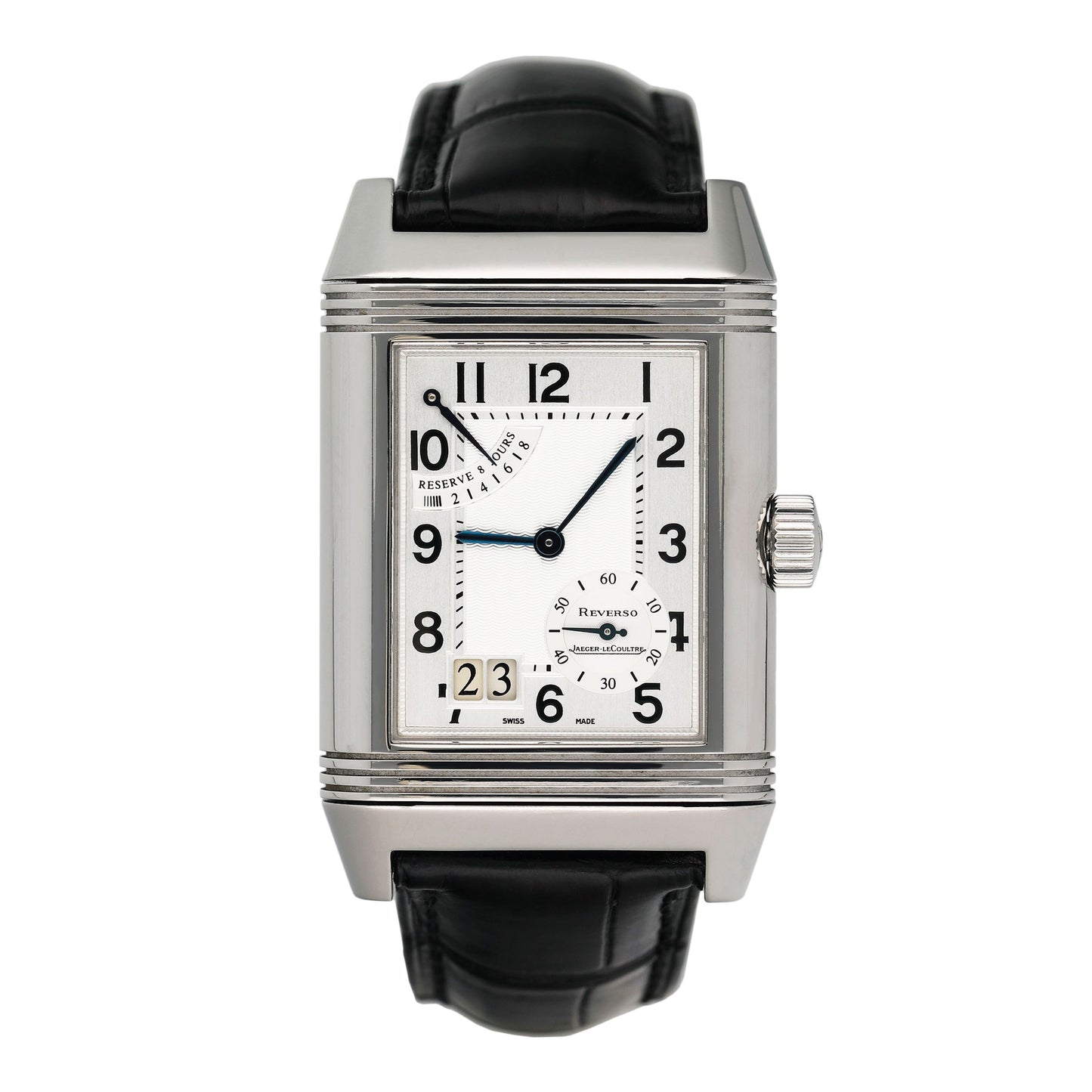Jaeger-LeCoulture Reverso Grande Date 8 Days 240.8.15 Mens Watch Box Papers