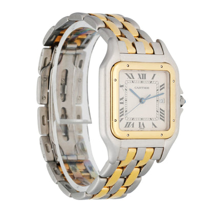 Large Cartier Panthere 18K Yellow Gold Stainless Steel - Wristwatch