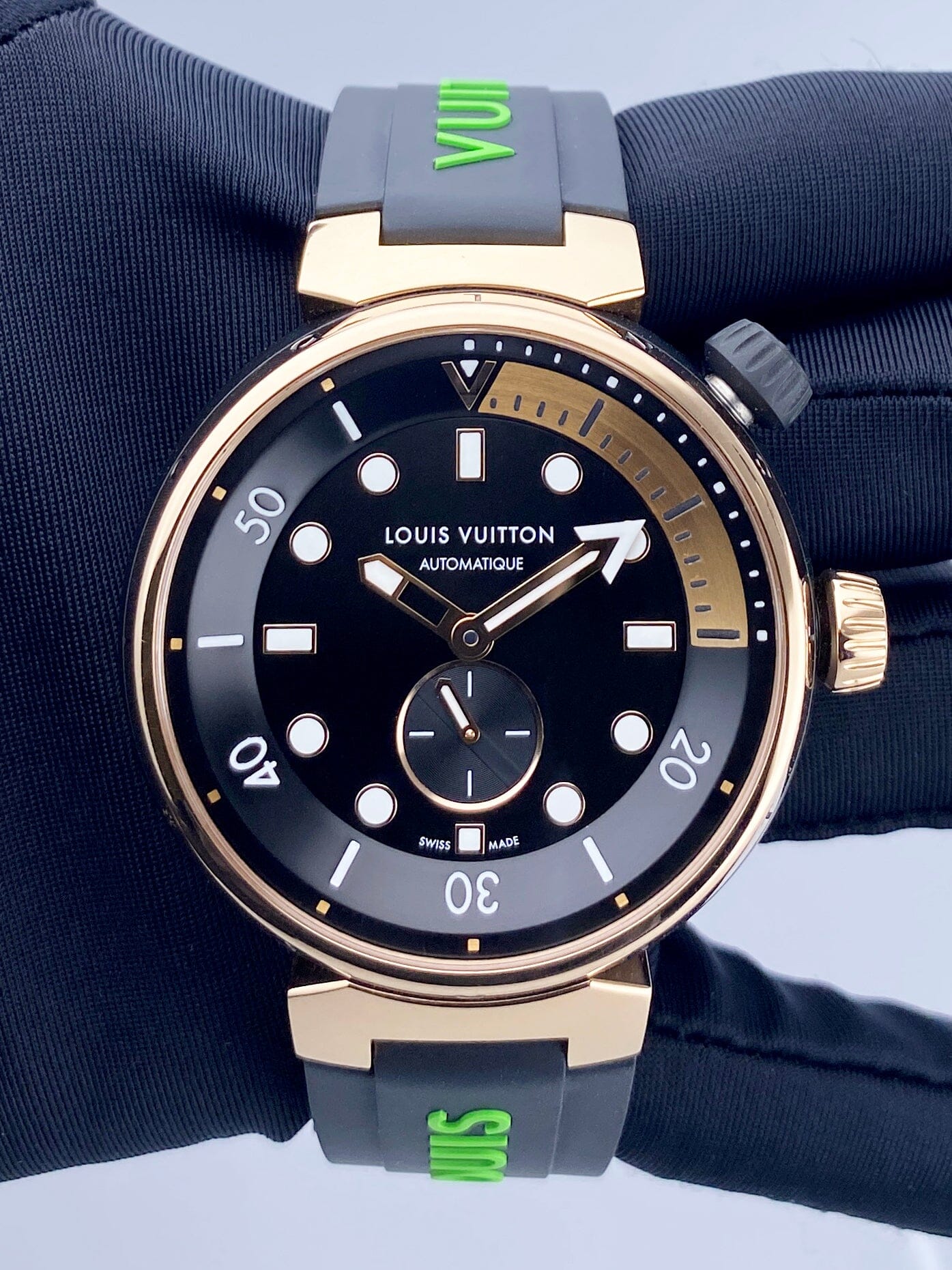 Louis Vuitton Tambour Street Drive QA123A Mens Watch | – Phigora