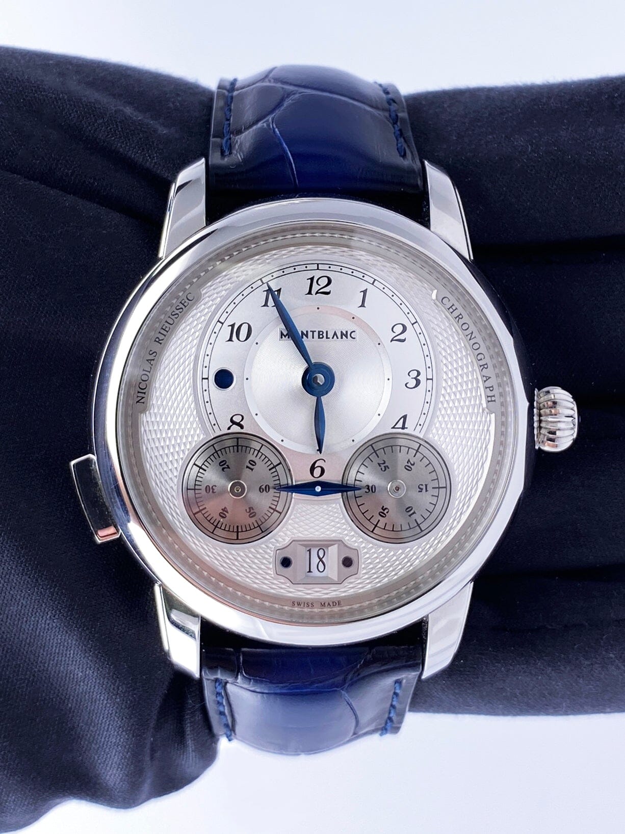 Montblanc Star Legacy Rieussec 118537 Silver Dial Mens Watch Box Papers - Watches
