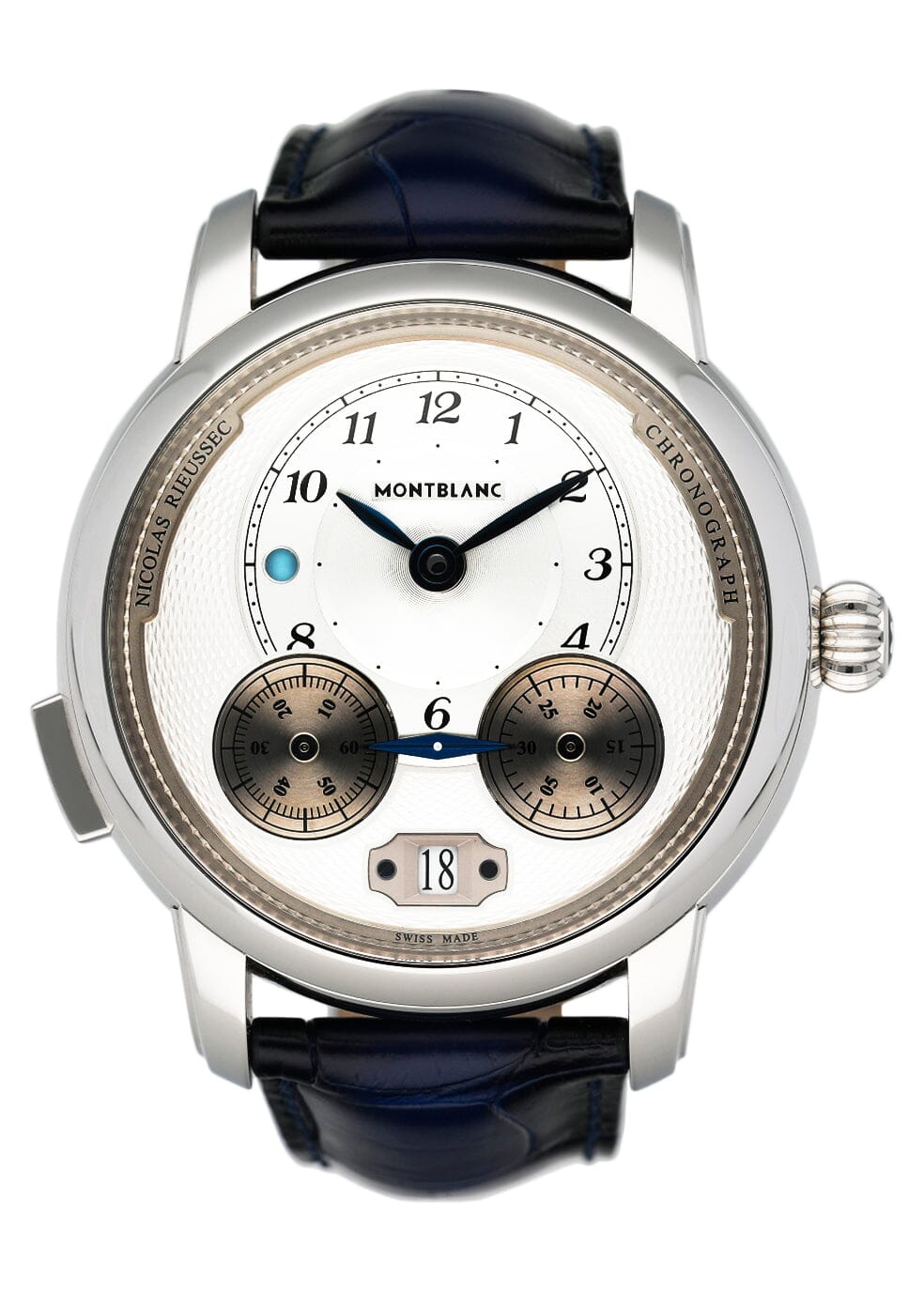 Montblanc Star Legacy Rieussec 118537 Silver Dial Mens Watch Box Papers - Watches