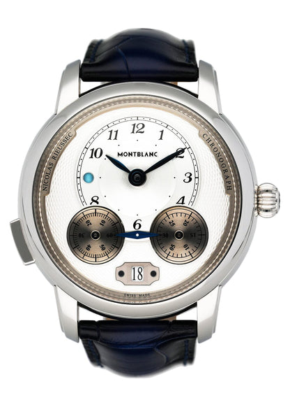 Montblanc Star Legacy Rieussec 118537 Silver Dial Mens Watch Box Papers - Watches