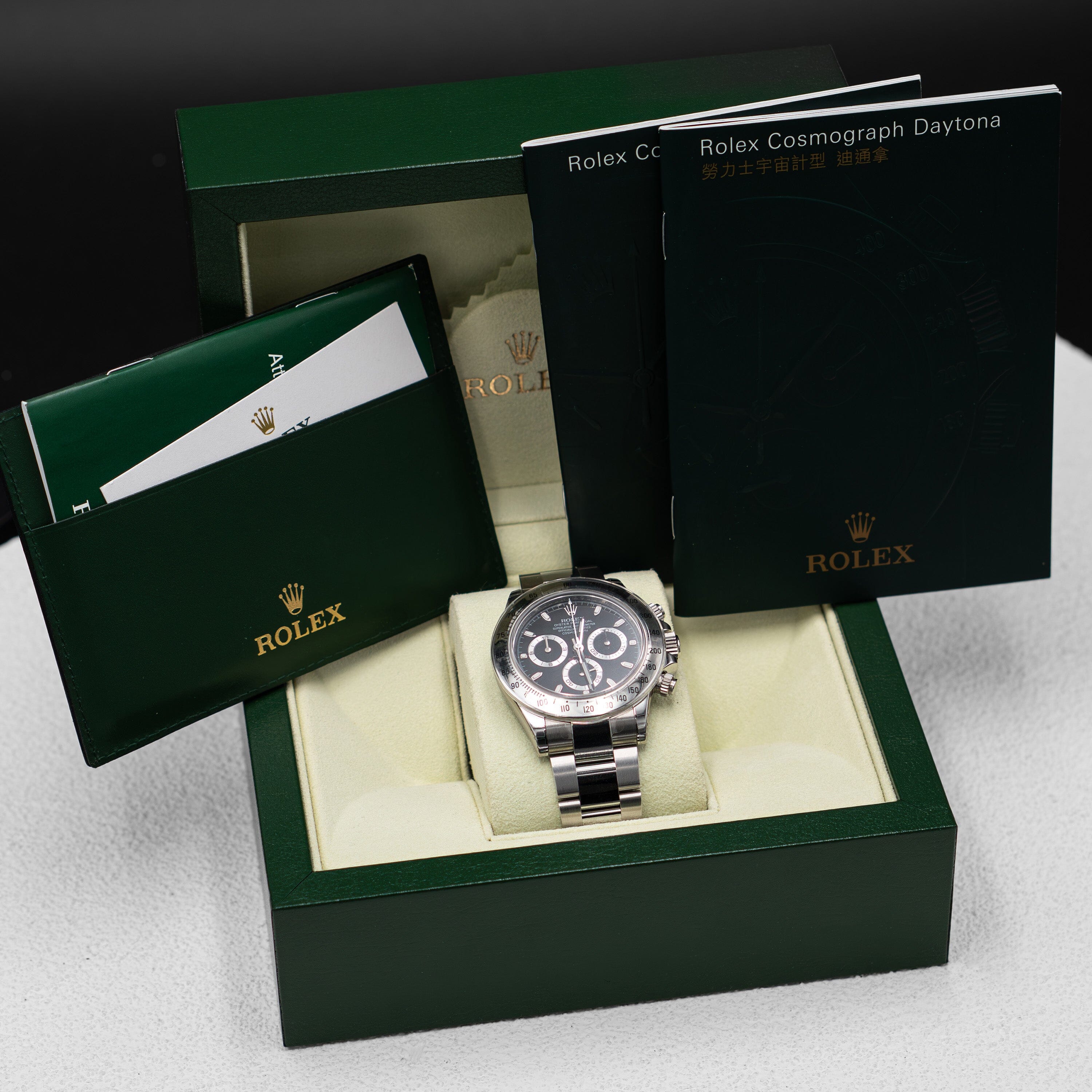 NOS Rolex Daytona 116520 Black Dial Stainless steel Mens – Phigora