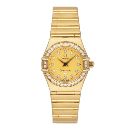 Omega Constellation 1167.75.00 Champagne Dial Ladies Watch Box Papers
