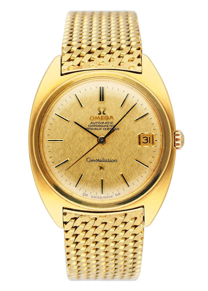 Omega Constellation 168.009 18K Yellow Gold Mens Watch - Watches