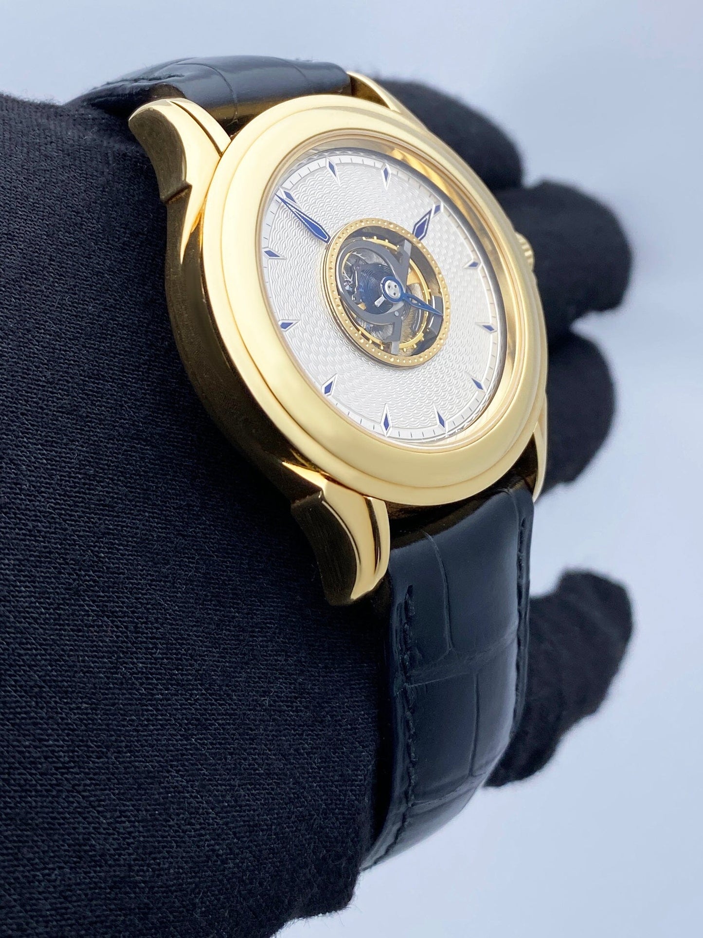 Omega De Ville 5910.30.01 Tourbillon Yellow Gold Mens Watch - Watches