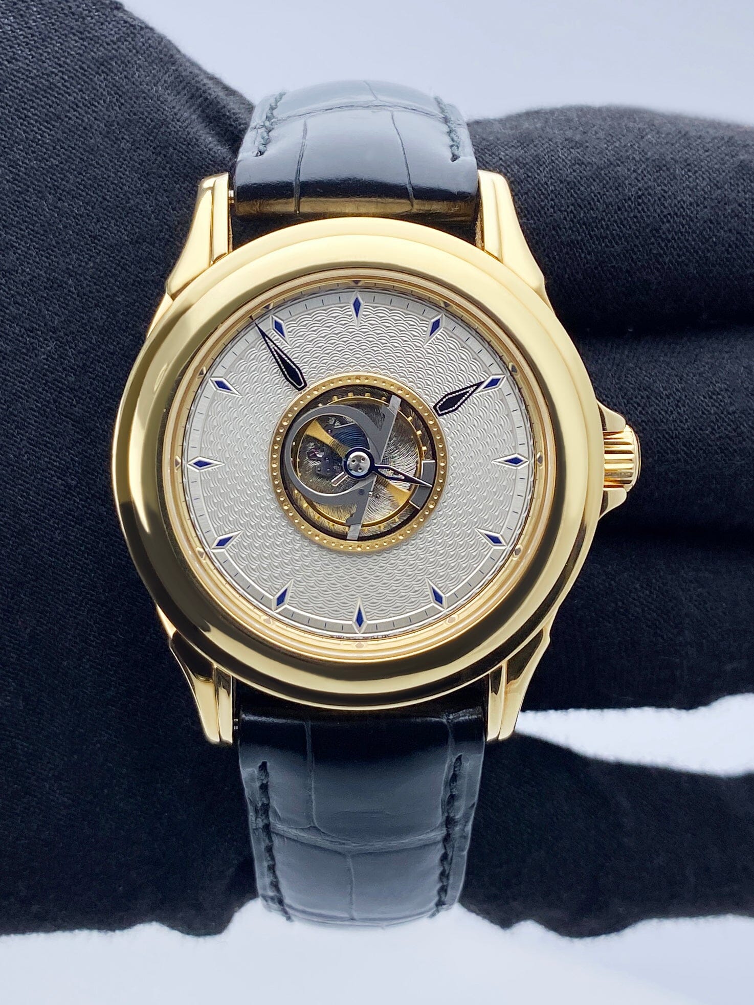 Omega De Ville 5910.30.01 Tourbillon Yellow Gold Mens Watch - Watches