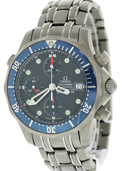 Omega Seamaster Chronograph 2298.80.00 Titanium Mens Watch - Wristwatch