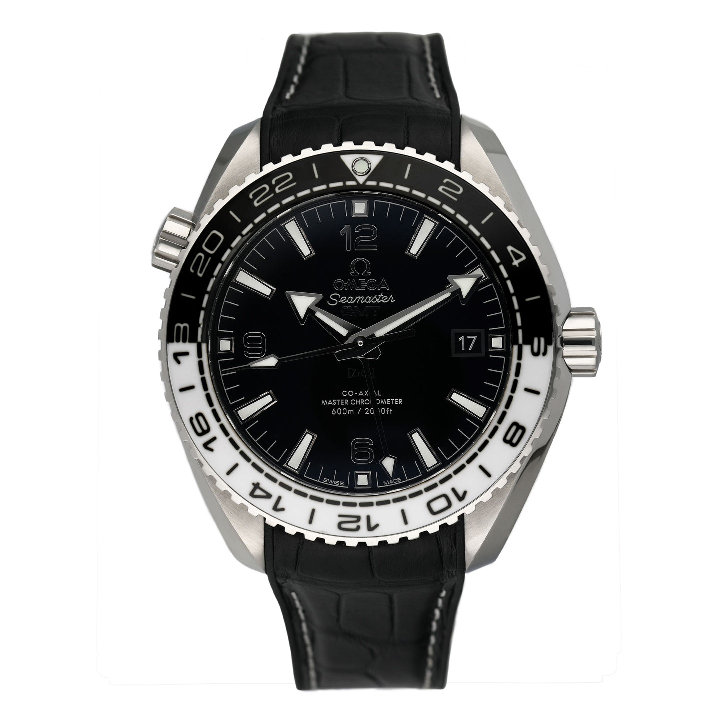 Omega Seamaster Planet Ocean 215.33.44.22.01.001 Black Dial Mens Watch Box Papers