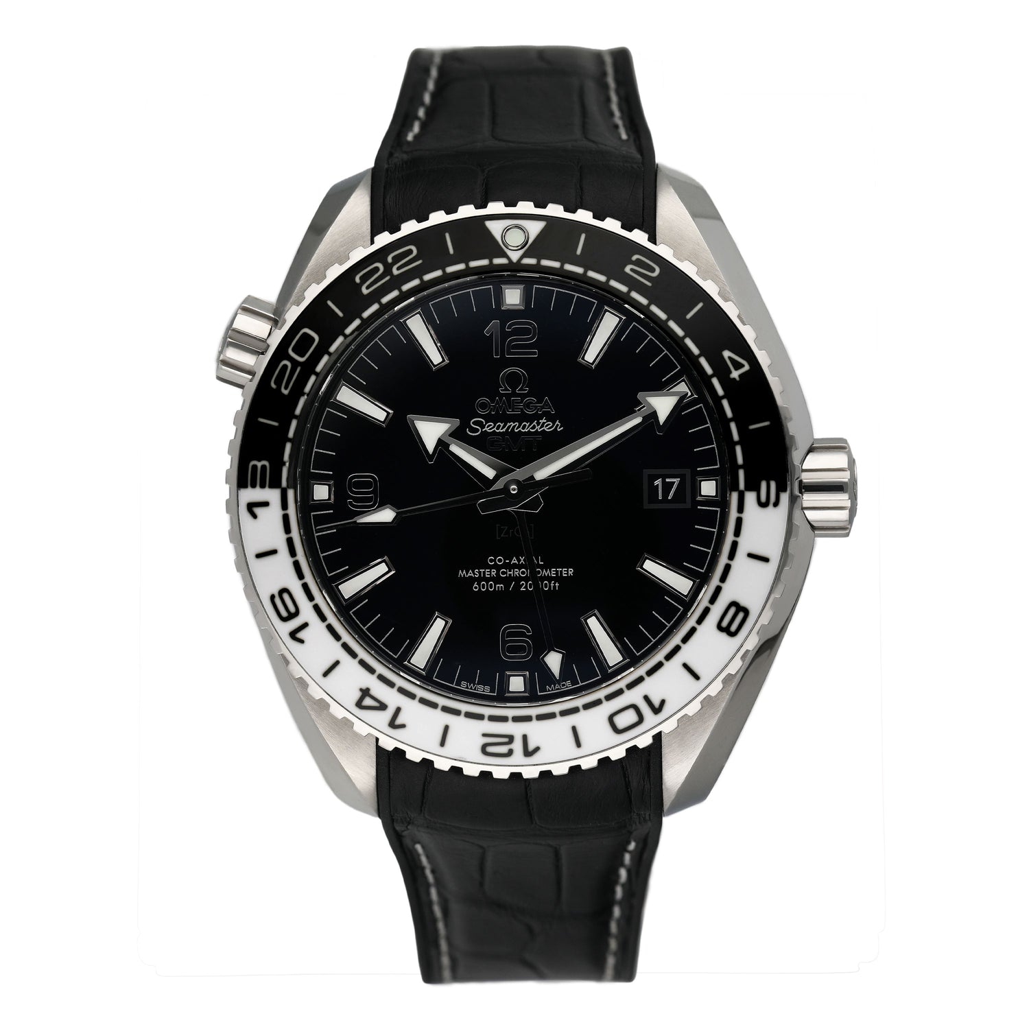 Omega Seamaster Planet Ocean 215.33.44.22.01.001 Black Dial Mens Watch Box Papers - Watches