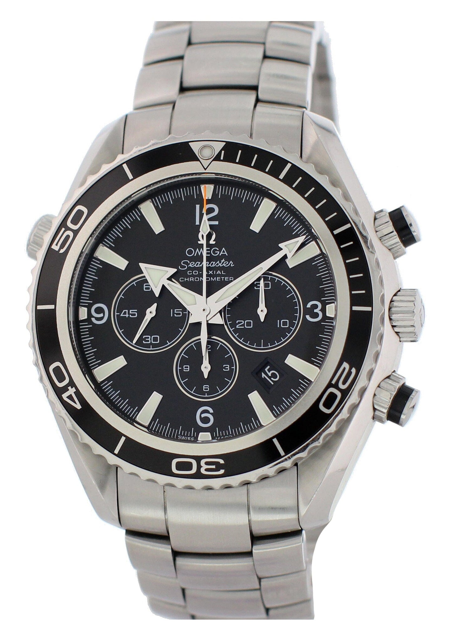 Omega Seamaster Planet Ocean 2210.50.00 600M Co-Axial Mens Watch With Papers - Wristwatch