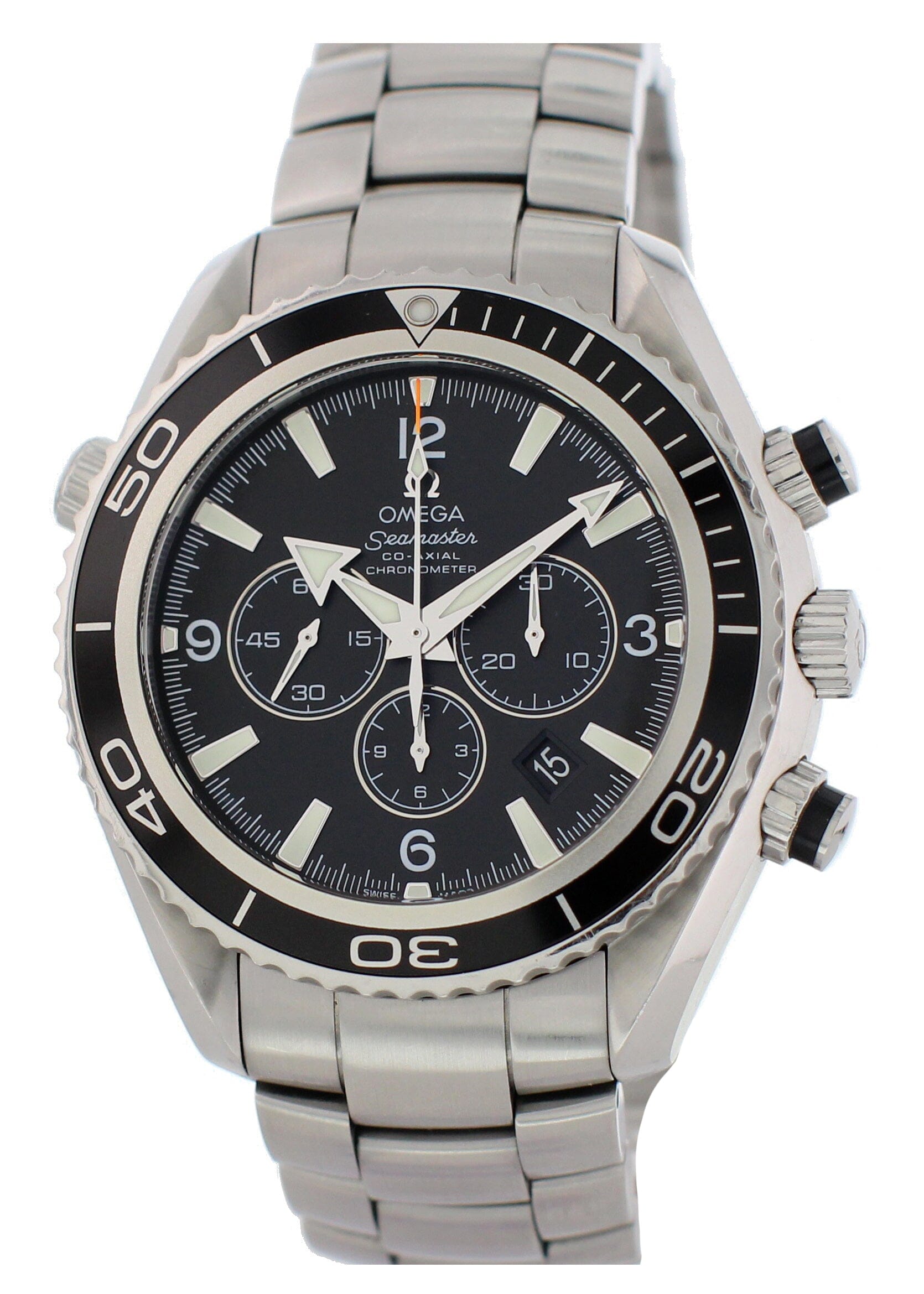 Omega Seamaster Planet Ocean 2210.50.00 600M Co-Axial Mens Watch With Papers - Wristwatch