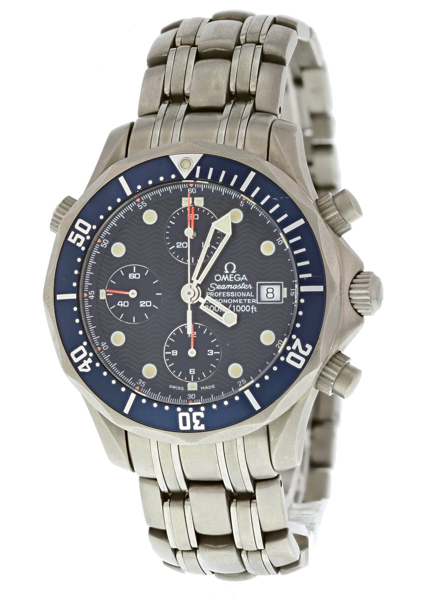 Omega Seamaster Titan Chronograph 2298.80.00 Titanium Mens Watch - Wristwatch