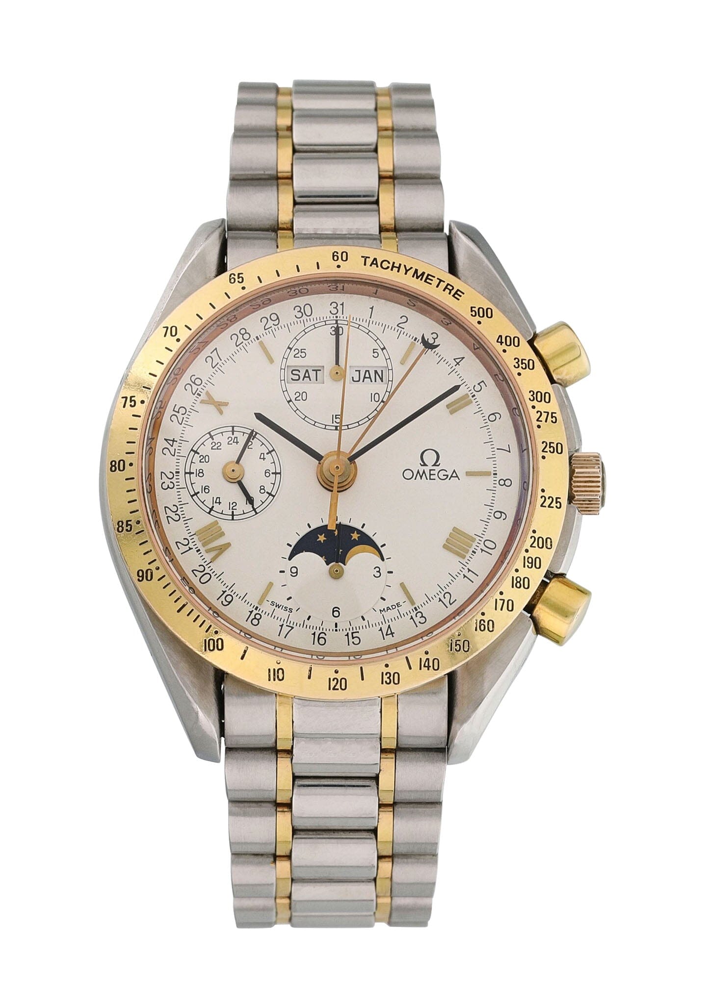 Omega Speedmaster 3336.20 Triple Date Moonphase Mens Watch - Wristwatch