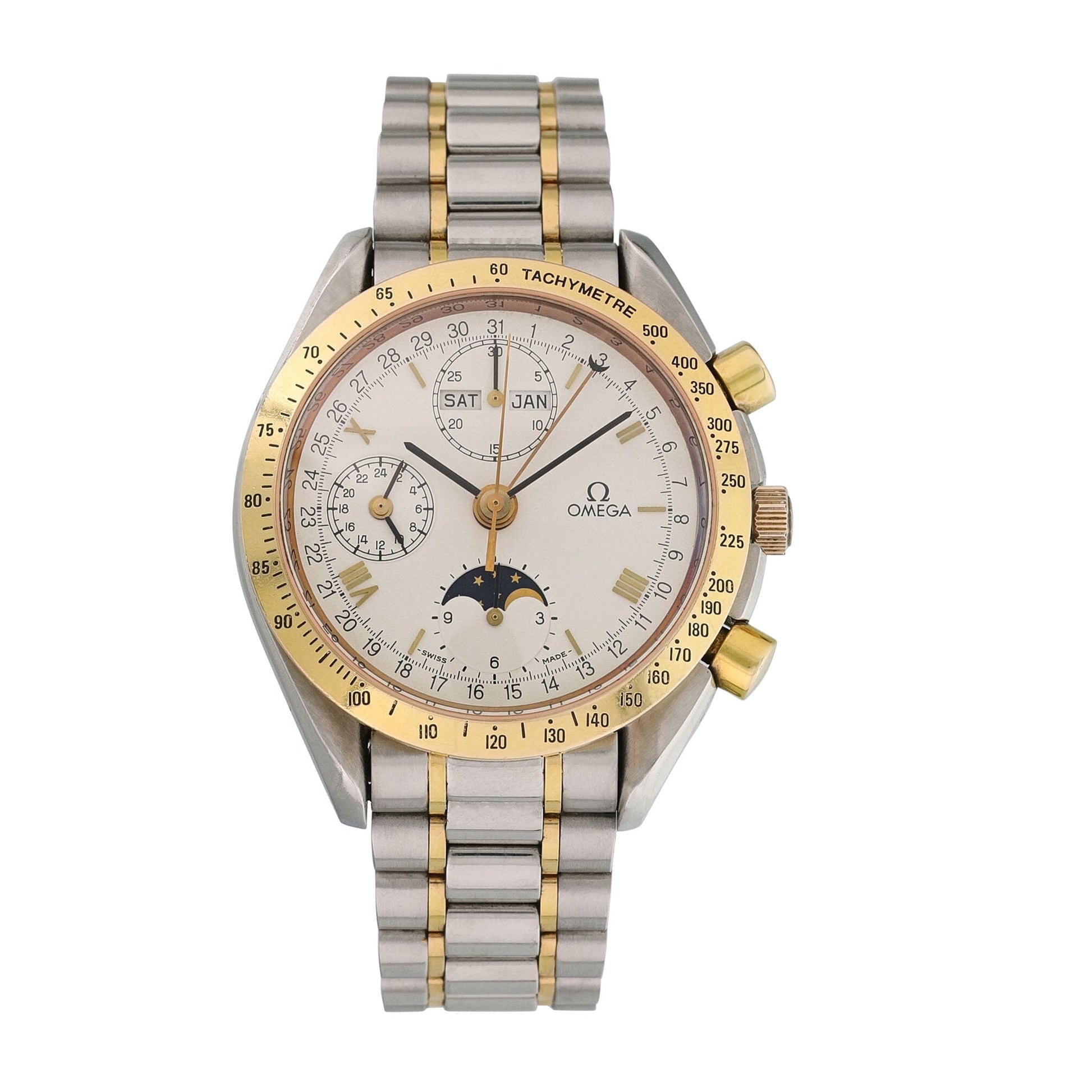 Omega Speedmaster 3336.20 Triple Date Moonphase Mens Watch - Wristwatch
