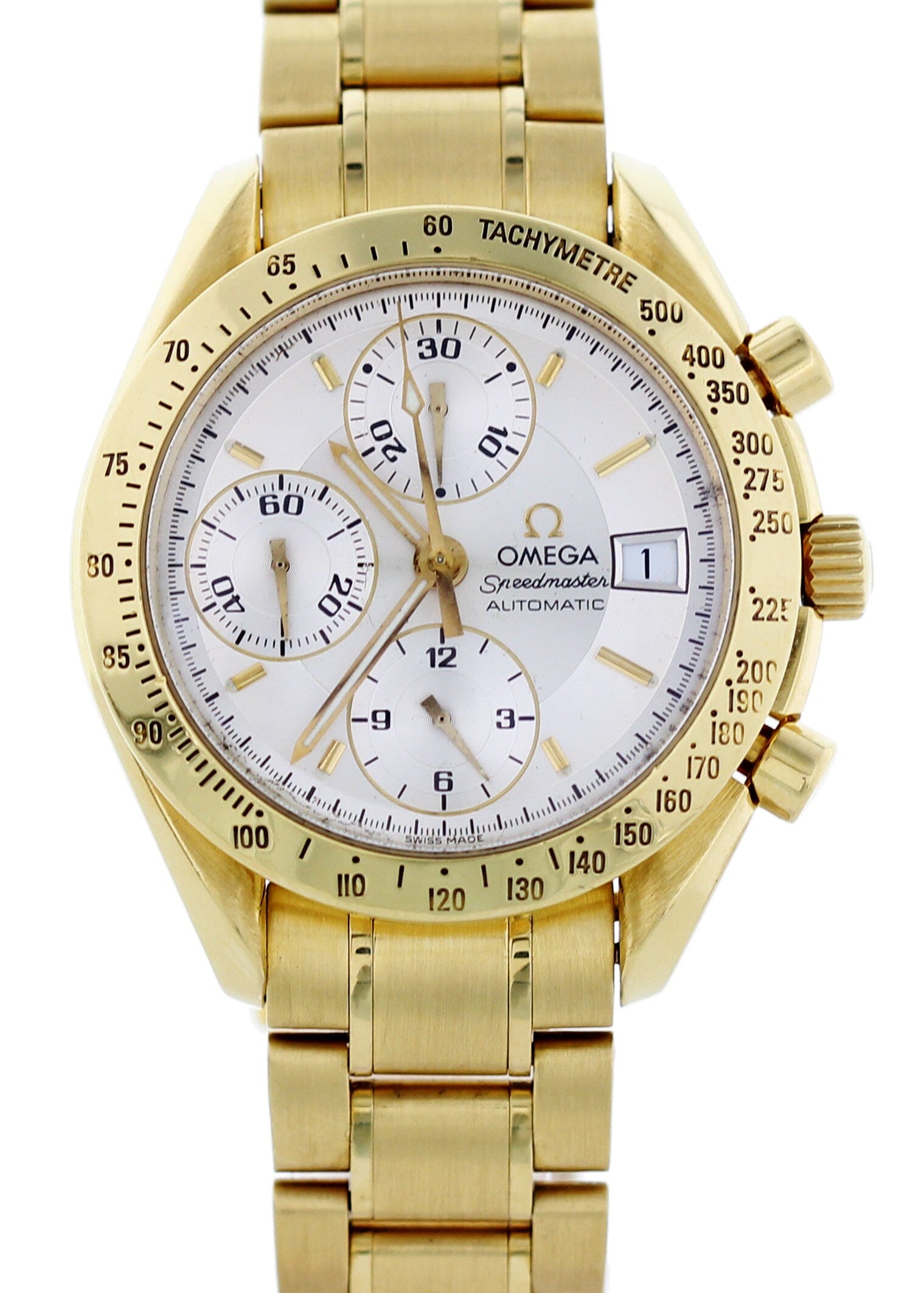 Omega Speedmaster Date chronograph 18k Yellow Gold 3113.30.00 - Wristwatch