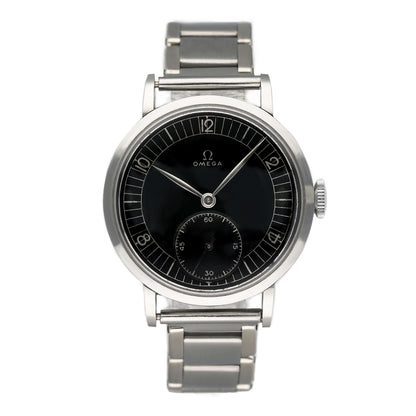 Omega Vintage Black Dial Mens Watch