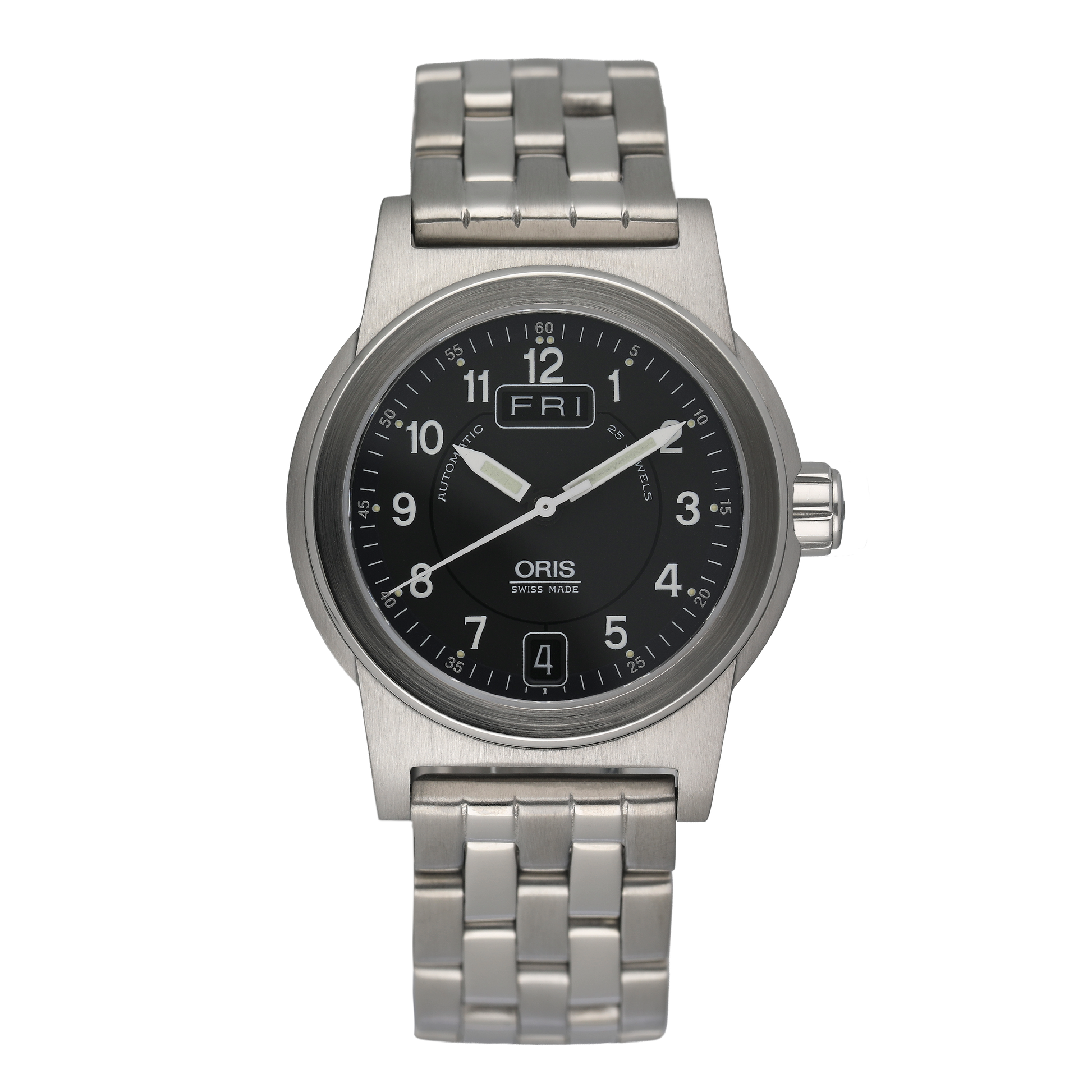 Oris BC3 Big Crown 7501 Day Date Black Dial Ladies Watch - Watches