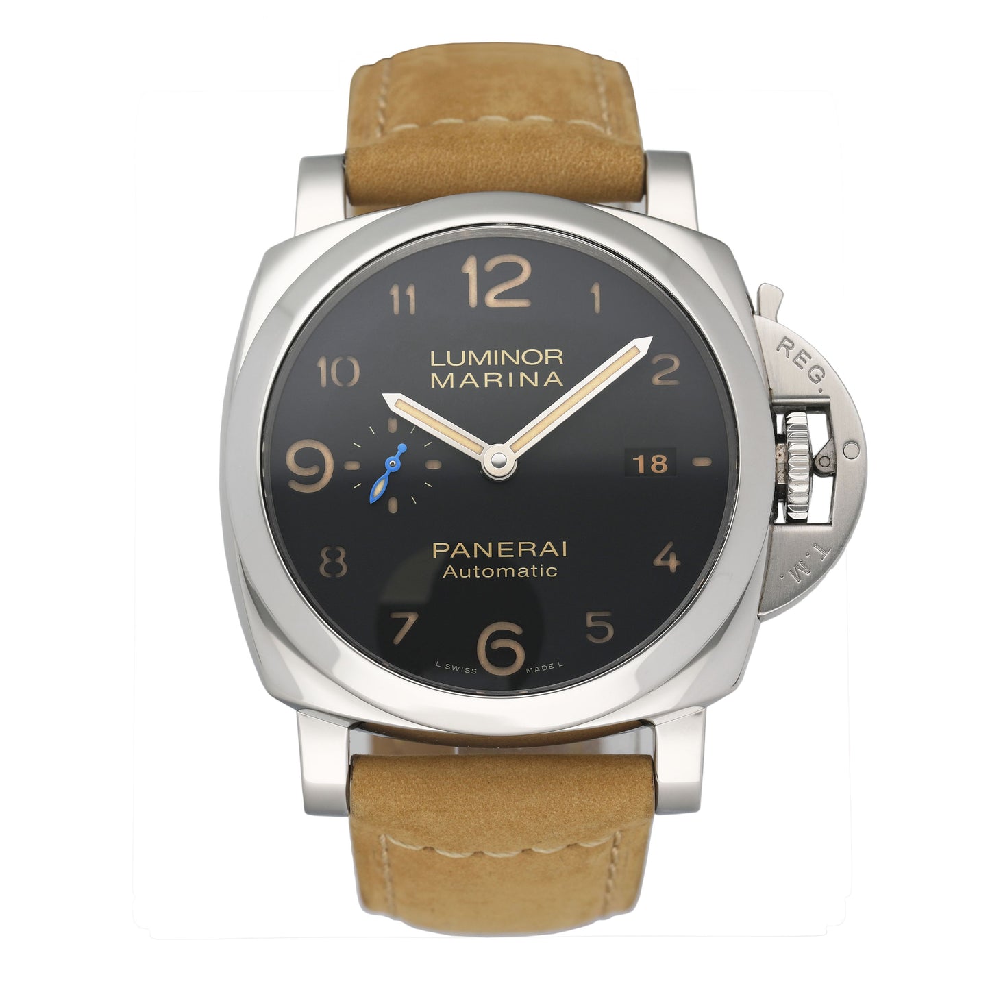 Panerai Luminor 1950 3 Days PAM01359 Black Dial Mens Watch Box Papers