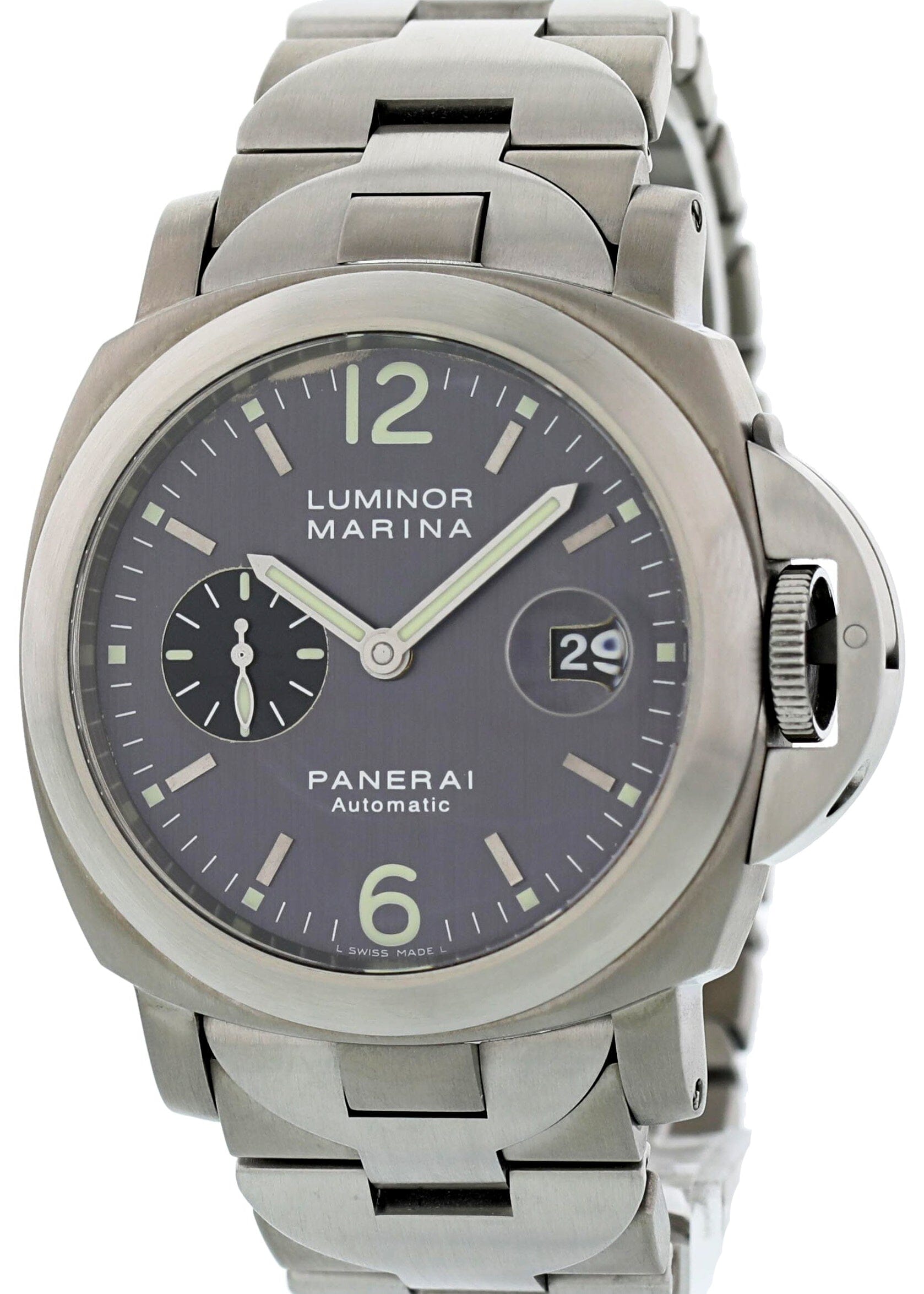 Panerai Luminor Marina PAM 91 Titanium Automatic Mens Watch Limited Run - Wristwatch