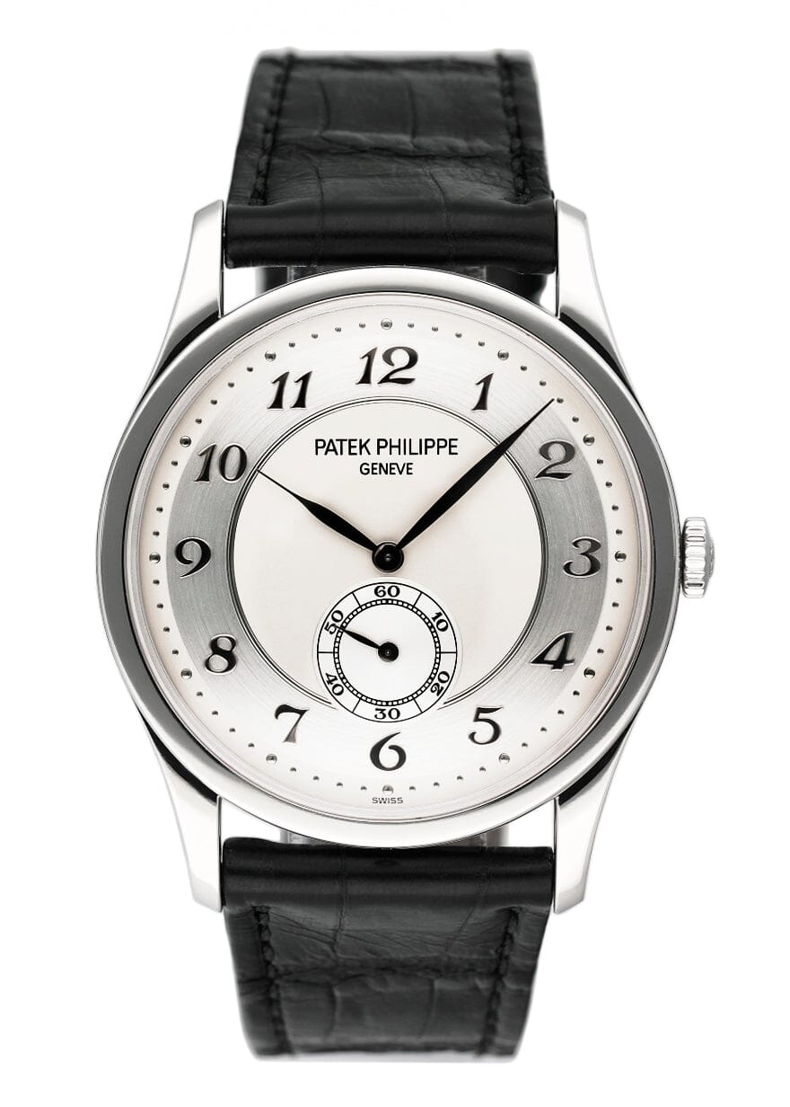 Patek Philippe 5196P-001 Silver Dial Platinum Mens Watch Box Papers - Watches