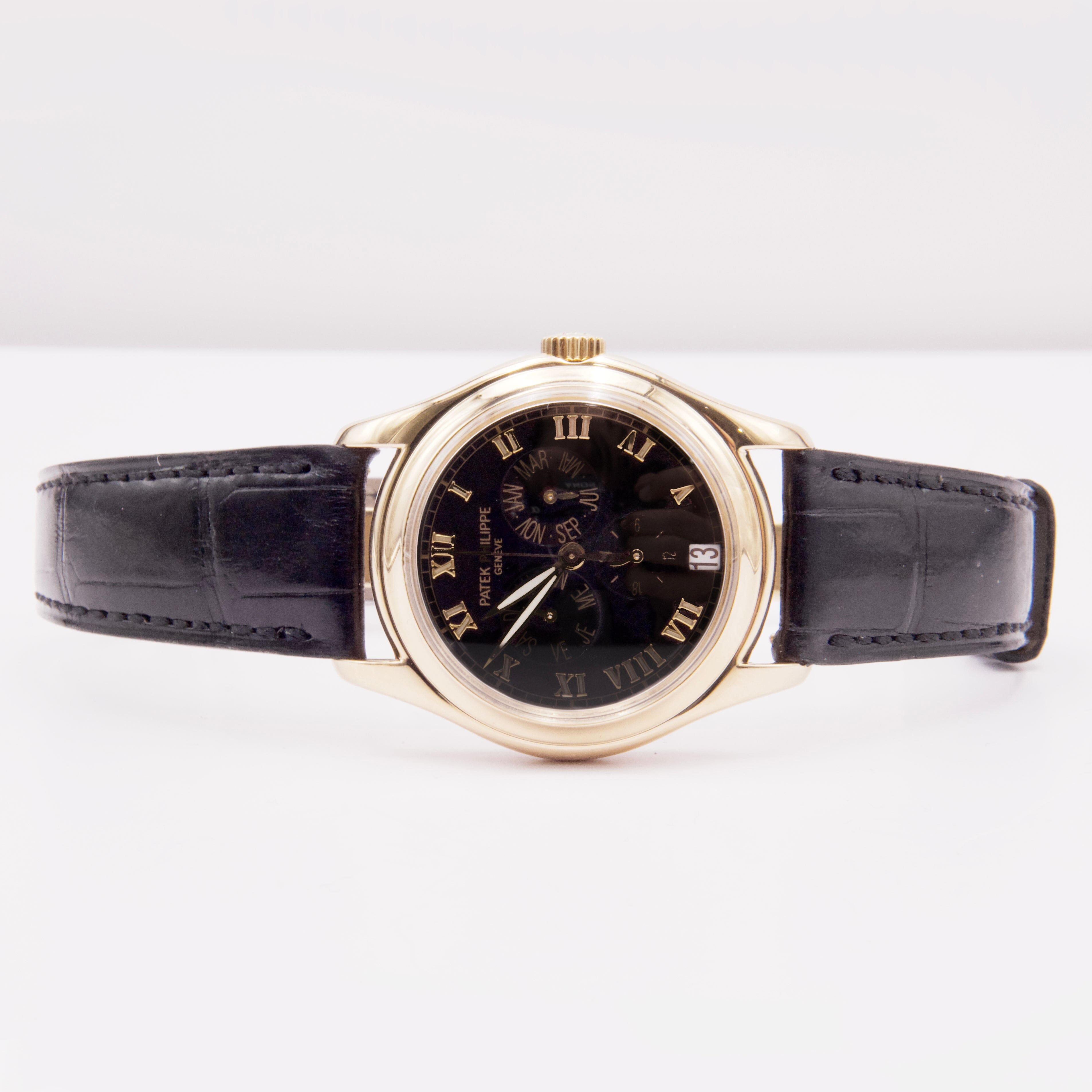 Patek Philippe Annual Calendar 5035J Black Dial Mens Watch – Phigora
