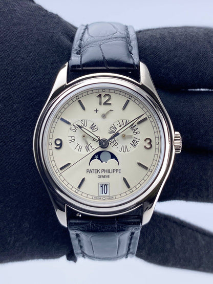 Patek Philippe Annual Calendar 5146G Cream Mens Watch Box Papers - Watches