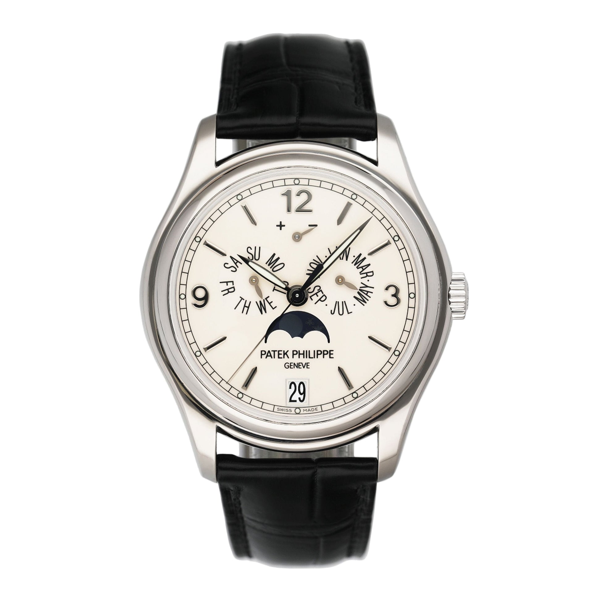Patek Philippe Annual Calendar 5146G Cream Mens Watch Box Papers - Watches