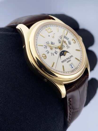 Patek Philippe Annual Calendar 5146J Cream Dial Mens Watch Box Papers - Watches