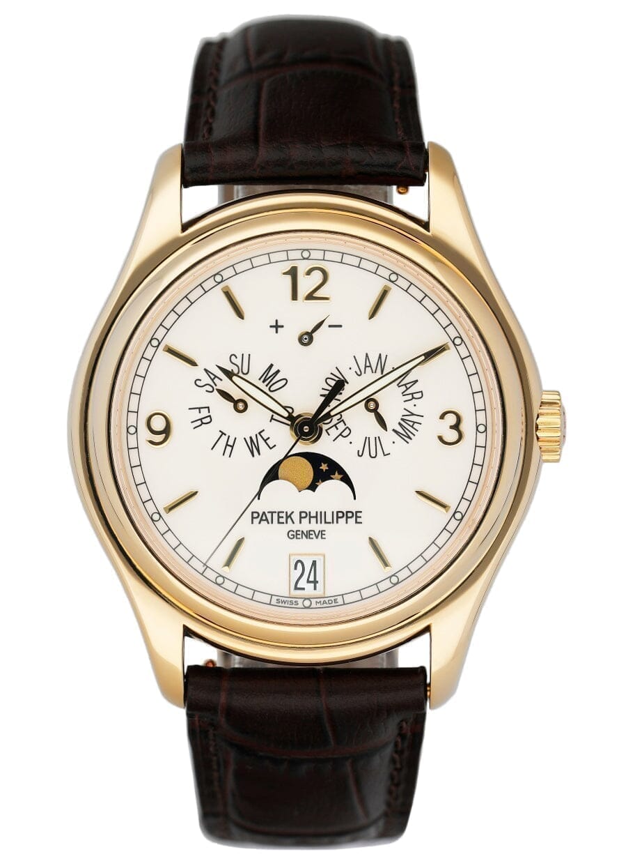 Patek Philippe Annual Calendar 5146J Cream Dial Mens Watch With Box Papers - Watches