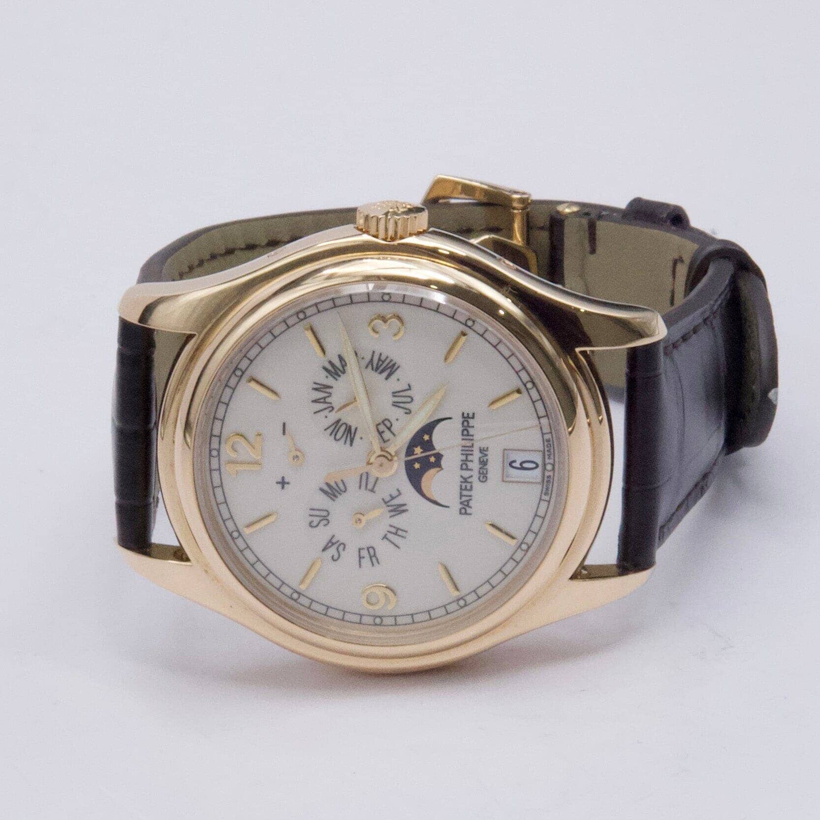 Patek Philippe Annual Calendar 5146J Cream Dial Mens Watch With Box Papers - Watches