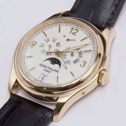 Patek Philippe Annual Calendar 5146J Cream Dial Mens Watch With Box Papers - Watches