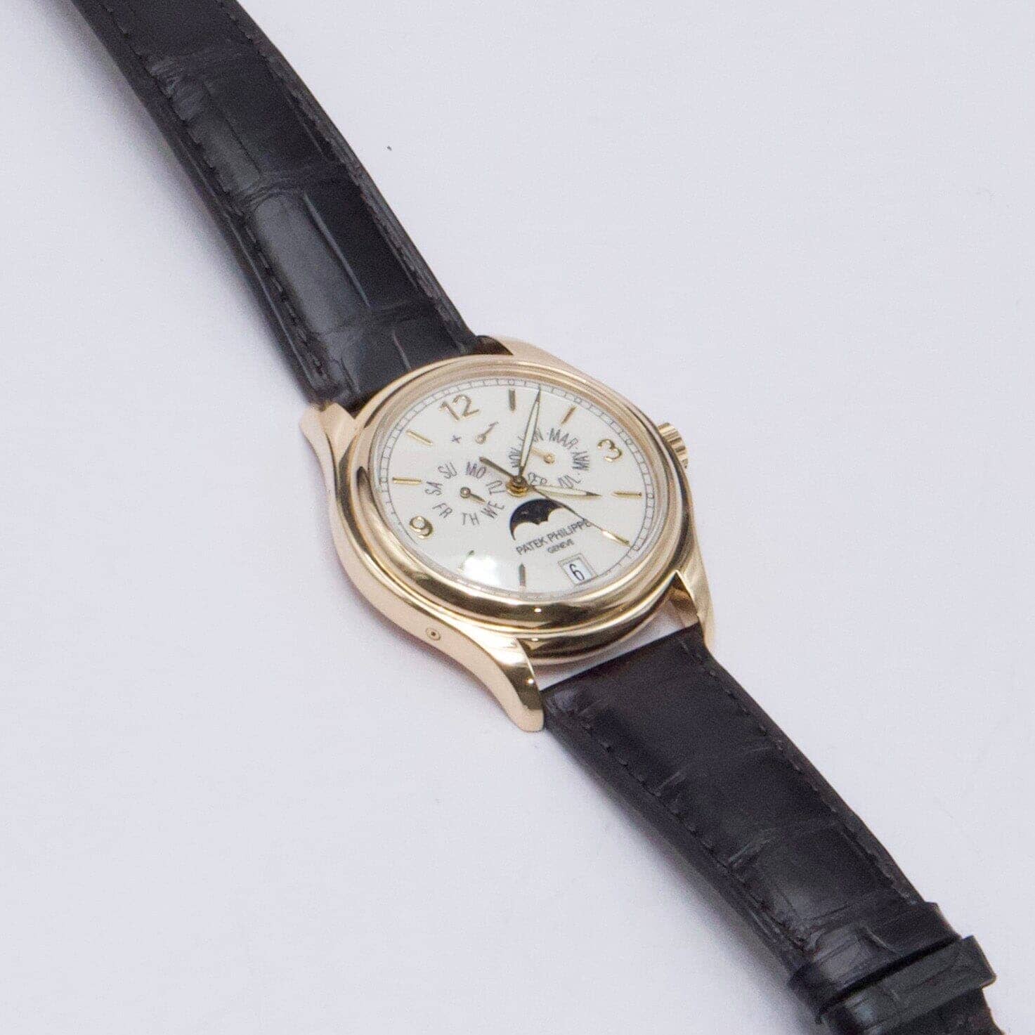 Patek Philippe Annual Calendar 5146J Cream Dial Mens Watch With Box Papers - Watches