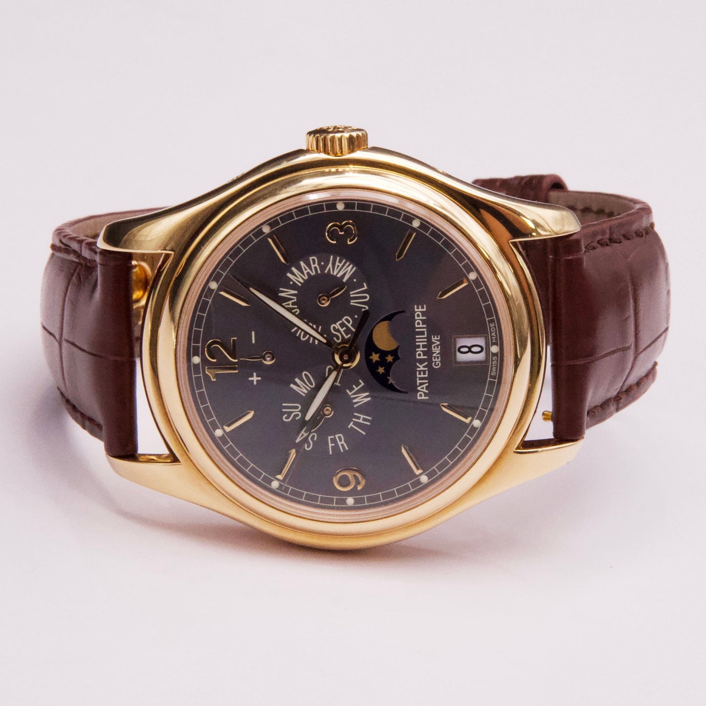 Patek Philippe Annual Calendar 5146J Slate Dial Mens Watch Box Papers - Watches