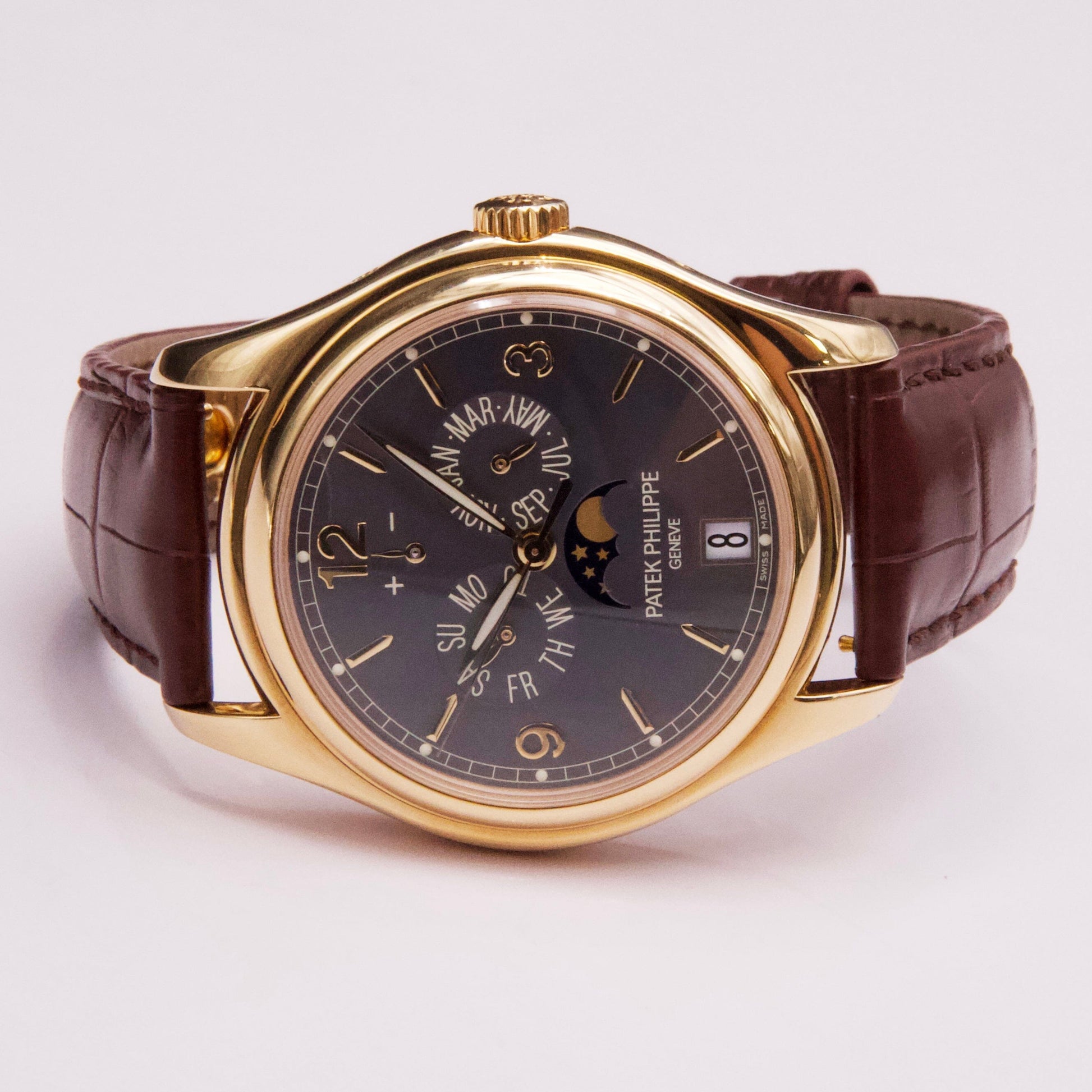 Patek Philippe Annual Calendar 5146J Slate Dial Mens Watch Box Papers - Watches