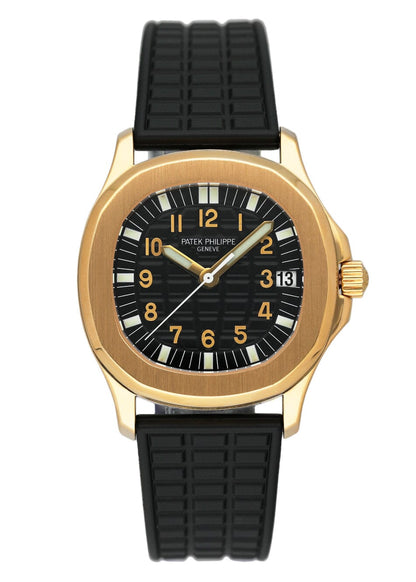 Patek Philippe Aquanaut 5066J Black Dial Mens Watch Box Papers - Watches