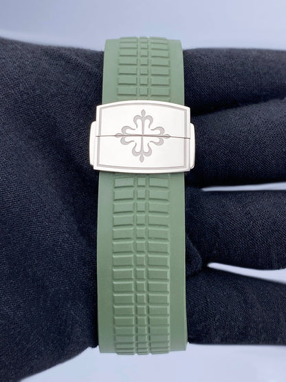Patek Philippe Aquanaut 5168G-010 Green Dial Mens Watch Box Papers - Watches