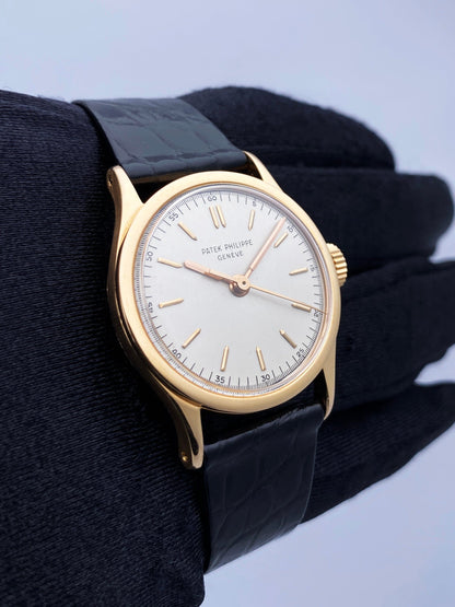 Patek Philippe Calatrava 2457 18K Rose Gold Mens Watch - Virtual